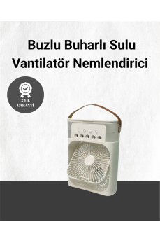 Spreyli Mini Masaüstü Fan | 500ML Su Hazneli, 3 Kademeli Soğutucu
