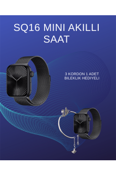 SQ-16 Mini Series 10 Akıllı Saat | Spor Modları, Bildirim ve Müzik Kontrolü