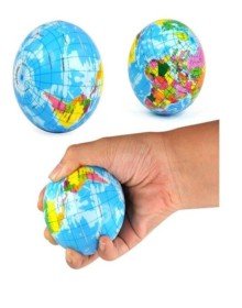 Stres Topu Dünya Haritalı - Büyük Boy