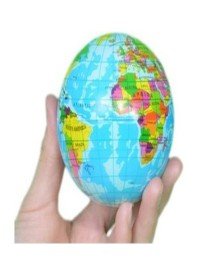 Stres Topu Dünya Haritalı - Büyük Boy