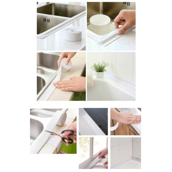 Su Sızdırmaz Bant Lavabo Küvet Kenar Bandı (3.2m) Su Sızdırmaz Bant Lavabo Küvet Kenar Bandı (3.2m)