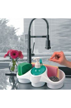 Sünger Hazneli Sıvı Sabunluk - deterjanlık Sünger Hazneli Sıvı Sabunluk - deterjanlık