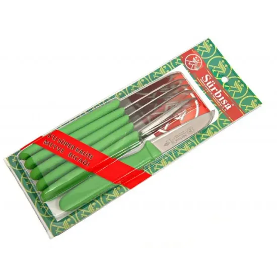 61007 - Sürmene Meyve Bıçağı 7,5 cm 6 lı