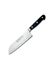 61950 - Sıcak Dövme Oluklu Santoku Şef Bıçağı 18 cm