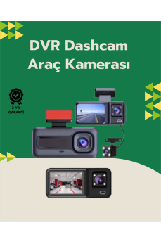 Tam Kapsamlı Araç Güvenliği: 3 Kameralı Full HD Kayıt Sistemi ile Ön, İç ve Arka Görüş