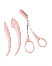 Taraklı Kaş Bıyık Makası Ve Kaş Ustura Seti Kaş Bıyık Tüy Alma Epilasyon Aleti 2'li Set