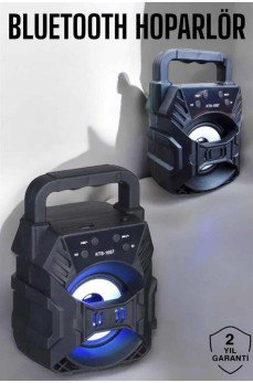 Taşınabilir Bluetooth Hoparlör Led Işıklı Uzun Pil Ömrü