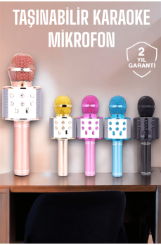 Taşınabilir Bluetooth Karaoke Mikrofon: Hafıza Kart Girişli, Etkileyici Performans Taşınabilir Bluetooth Karaoke Mikrofon: Hafıza Kart Girişli, Etkileyici Performans
