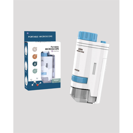 ABS Gövdeli Öğrenci ve Hobi Mikroskobu – Mavi Renk ABS Gövdeli Öğrenci ve Hobi Mikroskobu – Mavi Renk