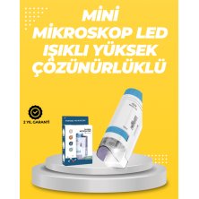 Taşınabilir LED Işıklı Cep Mikroskop – 80X–200X Büyütme