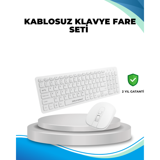 Q Klavye Klavye ve Mouse Seti USB Girişli Kablosuz