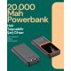 Taşınabilir Şarj Cihazı 20000 mAh | 22.5W Hızlı Şarj + Dijital Ekran + Kablo Dahil