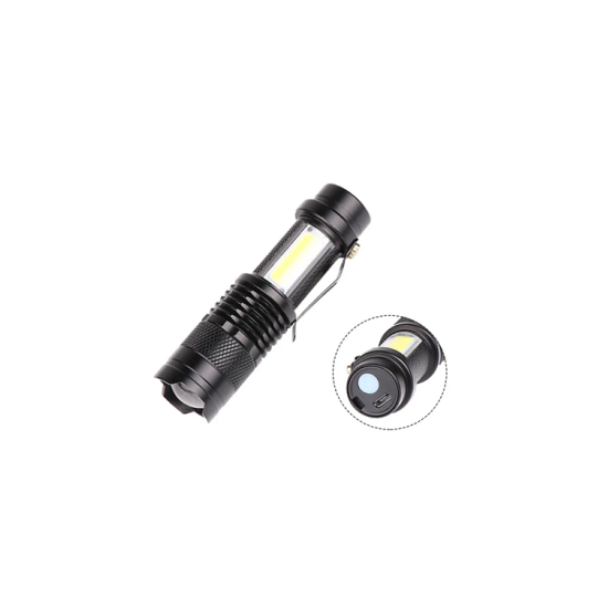 2000 Lümen LED El Feneri - Suya Dayanıklı, Odaklı, Klipsli 2000 Lümen LED El Feneri - Suya Dayanıklı, Odaklı, Klipsli