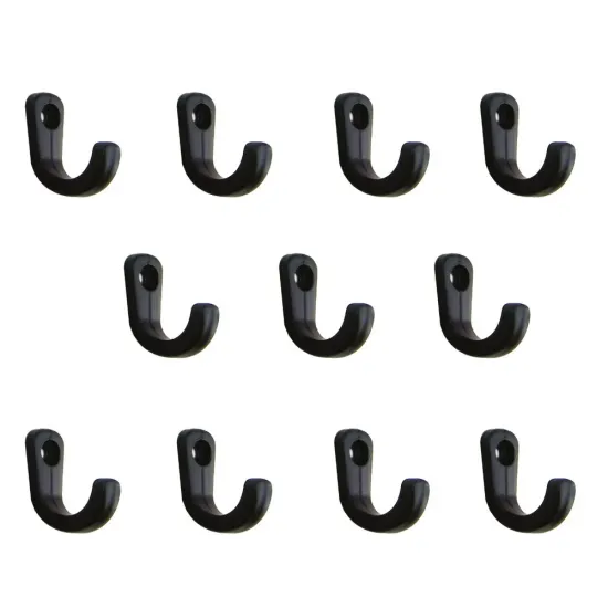 Tekli Anahtar, Bijuteri, Vitrin, Dekor Askısı - Siyah, 10x18x22 mm