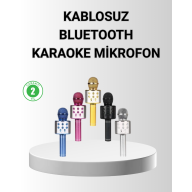 Bluetooth Karaoke Mikrofon – Yüksek Ses Kalitesi, Yankı Efektli, Uzun Ömürlü Pil