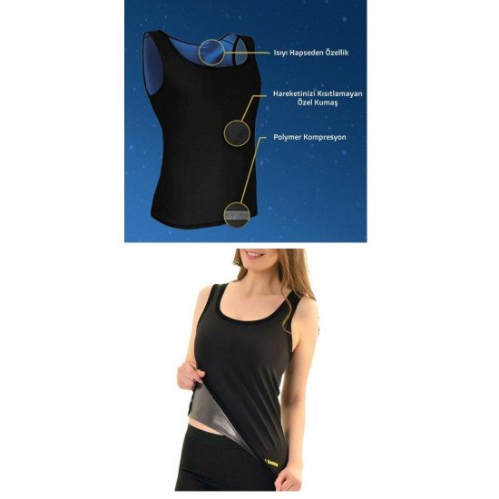 Termal Sauna Erkek Unisex Atlet ( S ) Neotex Terletme Atleti Termal Sauna Erkek Unisex Atlet ( S ) Neotex Terletme Atleti