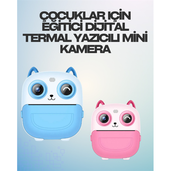 Termal Yazıcılı Dijital Kamera – USB Şarjlı, HD Video Destekli