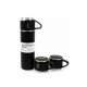 Termos Paslanmaz Çelik Termos Siyah Renk 3 Bardaklı Termos Seti Termos Paslanmaz Çelik Termos Siyah Renk 3 Bardaklı Termos Seti
