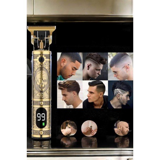Tıraş Makinesi Şarjlı Profesyonel Saç Kesme Makinesi Gold Çizik Tıraş Tıraş Makinesi Şarjlı Profesyonel Saç Kesme Makinesi Gold Çizik Tıraş
