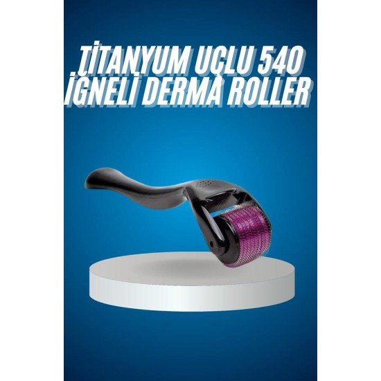 Titanyum Uçlu Derma Roller 540 İğneli 1 mm Gözenek Azaltıcı Akne İzlerine Uygun