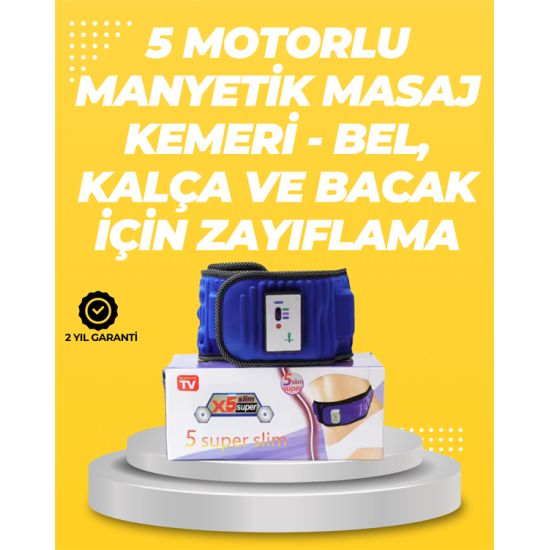 Yoğurma, Titreşim ve Manyetik Masaj Özellikli Zayıflama Aleti – 750g Hafif Tasarım