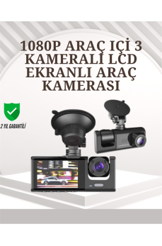 TA-01 1080P Ön 720P Arka ve İç Kamera Sistemli DVR