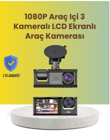TA-01 2.0 İnç Ekranlı 3 Kanallı Araç Kamerası