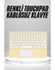 Touchpad Uyumlu Bluetooth Klavye Slim Kablosuz Wifi Q Klavye