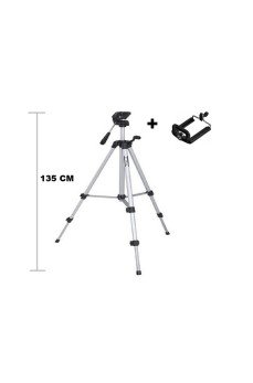 Tripod : Telefon ve Kamera Tutucu Ayak + Telefon Tutucu - 105Cm