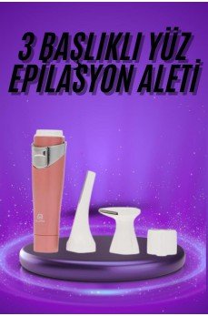 Tüm Cilt Tipleri Için 3 Başlıklı Yüz Çene Kıl Tüy Alma Tüm Cilt Tiplerine Uygun