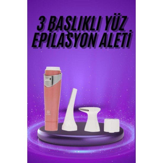 Tüm Cilt Tipleri Için 3 Başlıklı Yüz Çene Kıl Tüy Alma Tüm Cilt Tiplerine Uygun