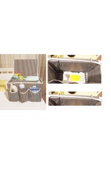 Tutturma Aparatlı Bebek Beşik Başucu Düzenleyici Kapaklı 5 Bölmeli Organizer