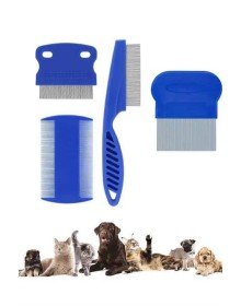 Tüy Fırçası Bit Tarağı Seti Evcil Hayvan Tüy Toplayıcı Bit Pire Önleyici Tarak