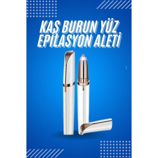 Tüy Kıl Alma Kaş Bıyık Unisex Yüz Bakım Epilasyon Aleti Pilli