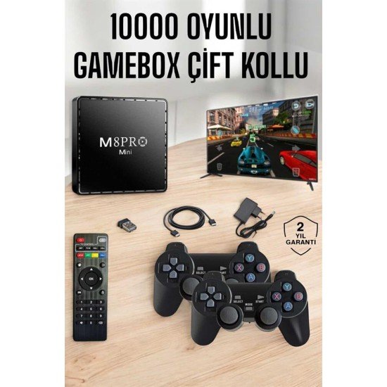 TV Box Çift Oyun Kollu 10000 Oyunlu Atari TV Box Çift Oyun Kollu 10000 Oyunlu Atari