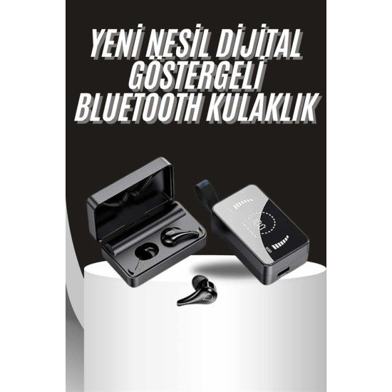 TWS Bluetooth Kulaklık Aynalı Kulaklık Dijital Göstergeli Dokunmatik Kontrol