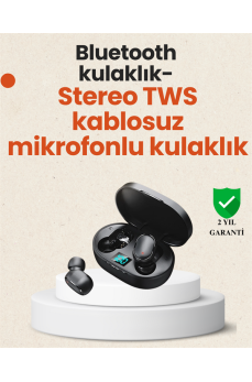 TWS Bluetooth Kulaklık Kulak İçi Kablosuz Dijital Göstergeli Çağrı Cevaplayabilen