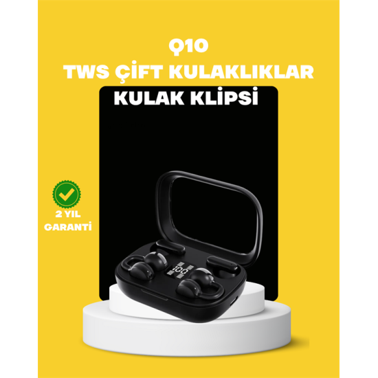 TWS Q10 Kablosuz Kulaklık – Şarj Kutulu, Yüksek Ses Kalitesi, Bluetooth 5.4