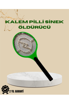 Yüksek Gerilimli Elektronik Sinek Öldürücü – Pil ile Çalışan, Güvenlik Izgaralı