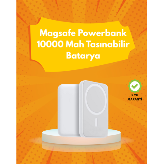 Ultra Kompakt ve Güçlü – MagSafe Powerbank 10000 mAh ile Kablosuz Şarj Deneyimi Ultra Kompakt ve Güçlü – MagSafe Powerbank 10000 mAh ile Kablosuz Şarj Deneyimi