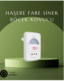 Ultrasonik Ses Dalgalarıyla Kimyasalsız Fare ve Böcek Kovucu Cihaz