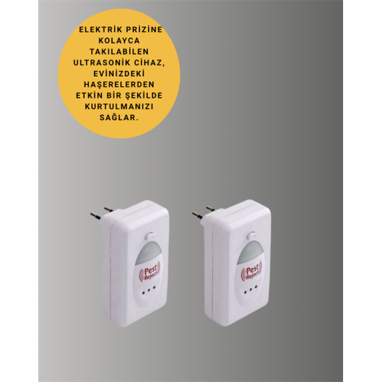Ultrasonik Ses Dalgalarıyla Kimyasalsız Fare ve Böcek Kovucu Cihaz Ultrasonik Ses Dalgalarıyla Kimyasalsız Fare ve Böcek Kovucu Cihaz