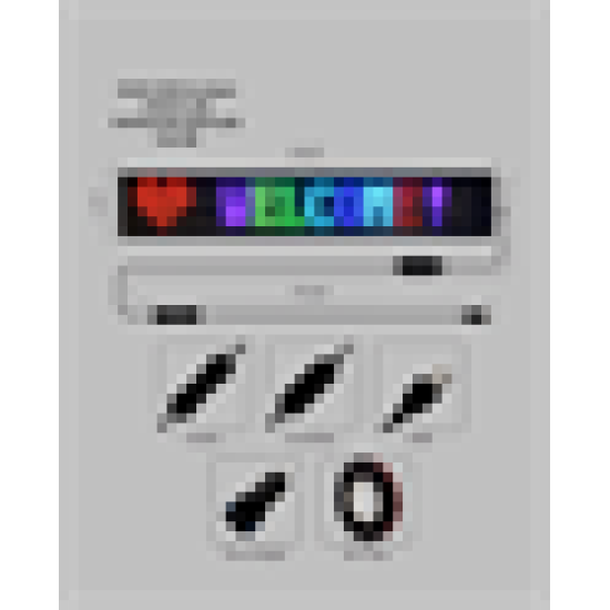 Yüksek Parlaklık Ayarlı RGB LED Ekran Kayan Yazı ve Grafik Destekli Esnek Panel