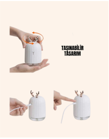 4–8 Saat Çalışma Süreli USB Portatif Masa Nemlendirici