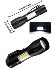 Uzun Menzilli Şarjlı El Feneri Uzun Ömürlü Led Işık Lamba