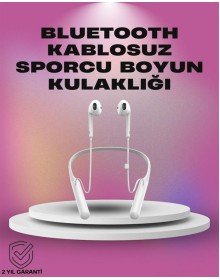Uzun Pil Ömürlü Kablosuz Kulaklık – Boyun Askılı, 100 Saat Kullanım