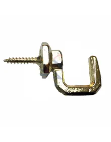 Vidalı Kanca, Askı Büyük - 15x23mm, Sarı - 1 Adet