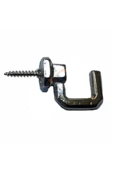 Vidalı Kanca, Askı Büyük - 15x23mm, Nikel - 1 Adet