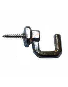 Vidalı Kanca, Askı Büyük - 15x23mm, Nikel - 100 Adet