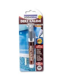 Vodaseal Çift Uçlu Su Bazlı Kokusuz Kalıcı Derz Kalemi Gri